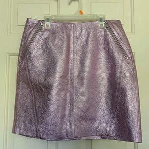 Karl Lagerfeld metallic mini skirt